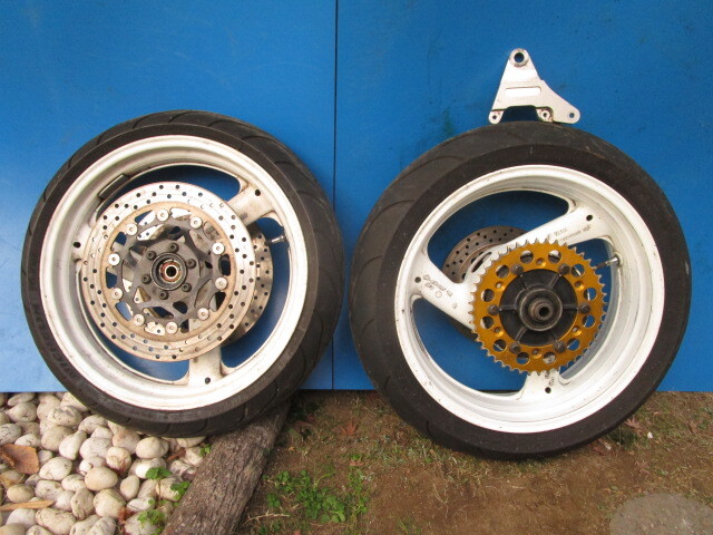 Yahoo!オークション - 4HM XJR400に使用TRX850ホイール前後セット ワ