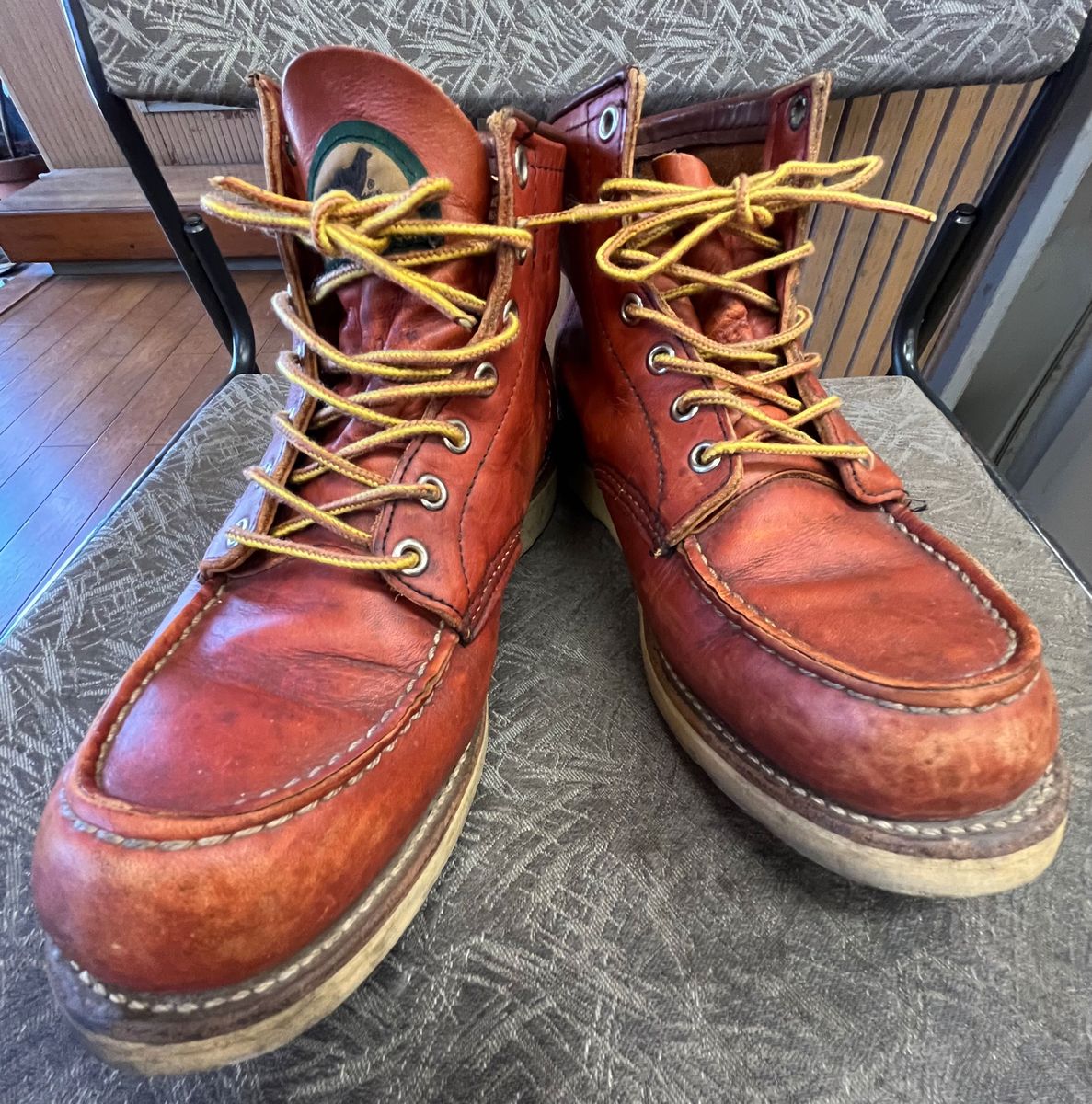 レッドウィング REDWING 半円犬タグ 93年製 875 6E 赤茶 アイリッシュ