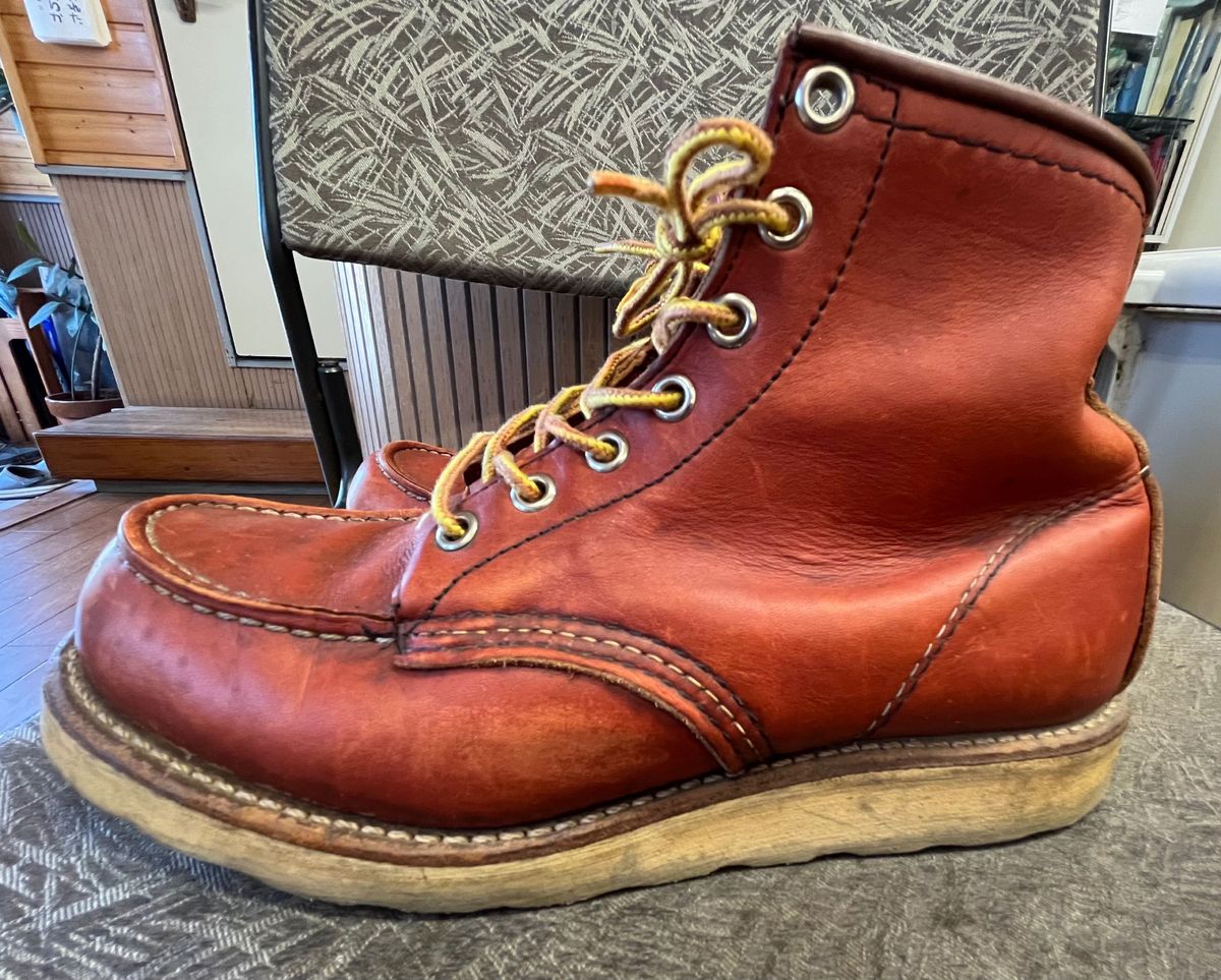 レッドウィング REDWING 半円犬タグ 93年製 875 6E 赤茶 アイリッシュ