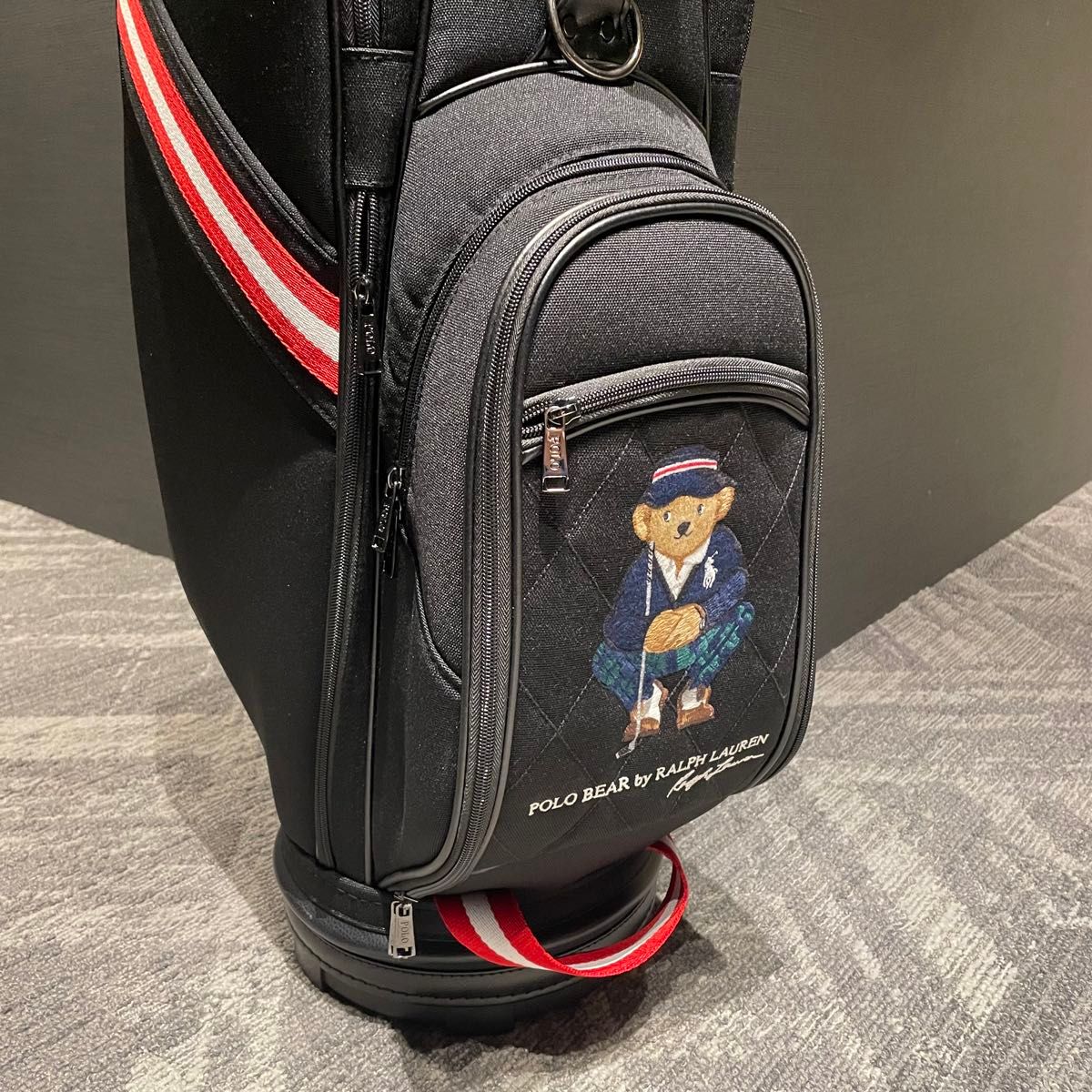 2時間限定価格】ラルフローレン キャディバッグ ポロベア ブラック