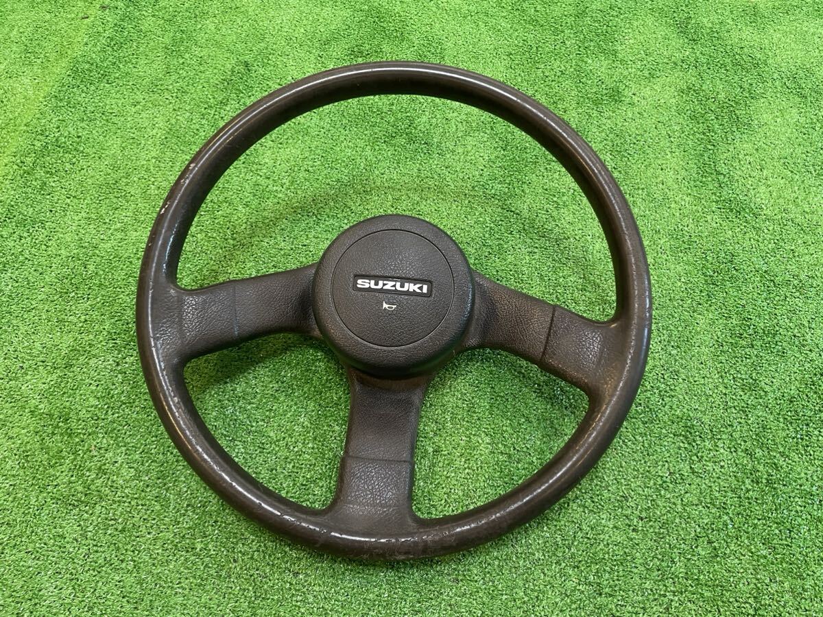 Yahoo!オークション - ジムニー JA11 純正ハンドル ステアリング ①