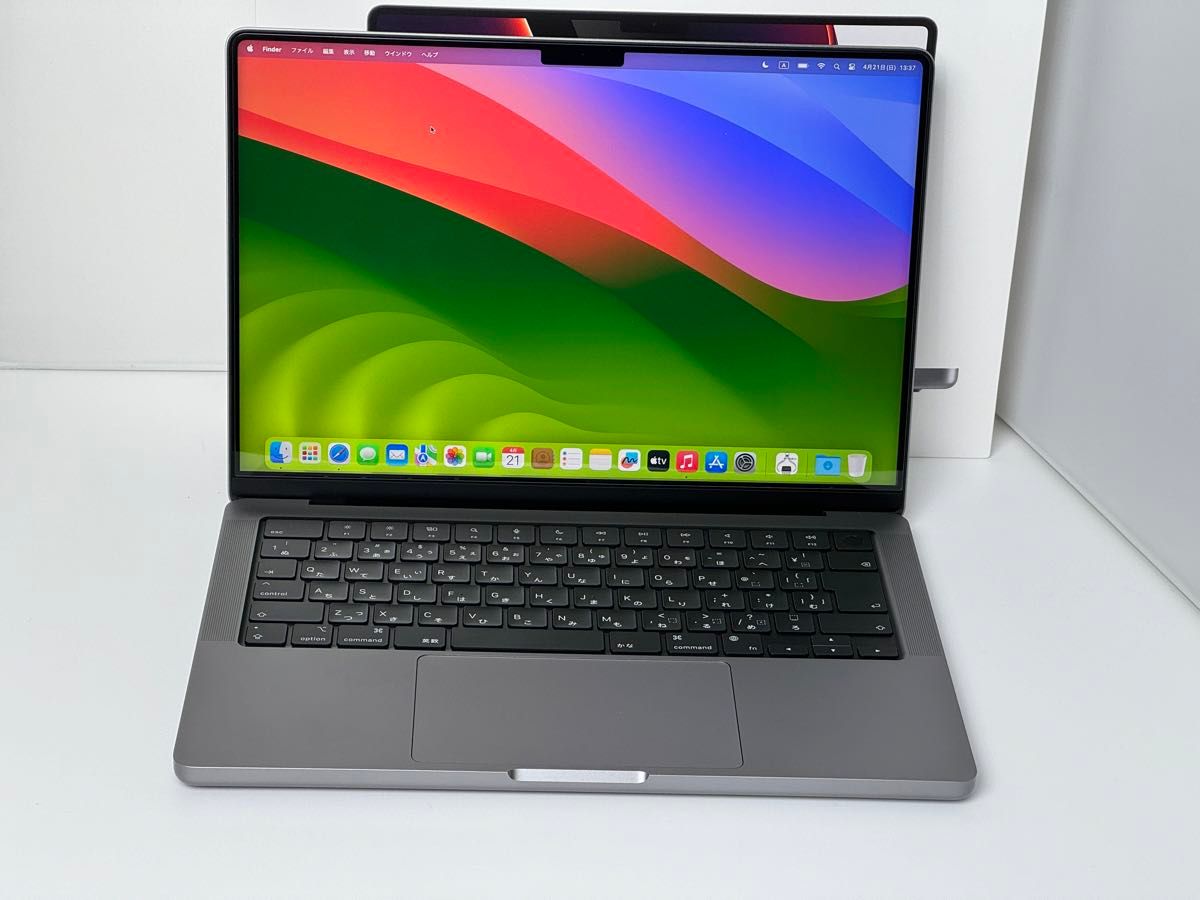 極美品 Macbook Pro M1 14 2インチ 2021 スペースグレイ アップルケア+