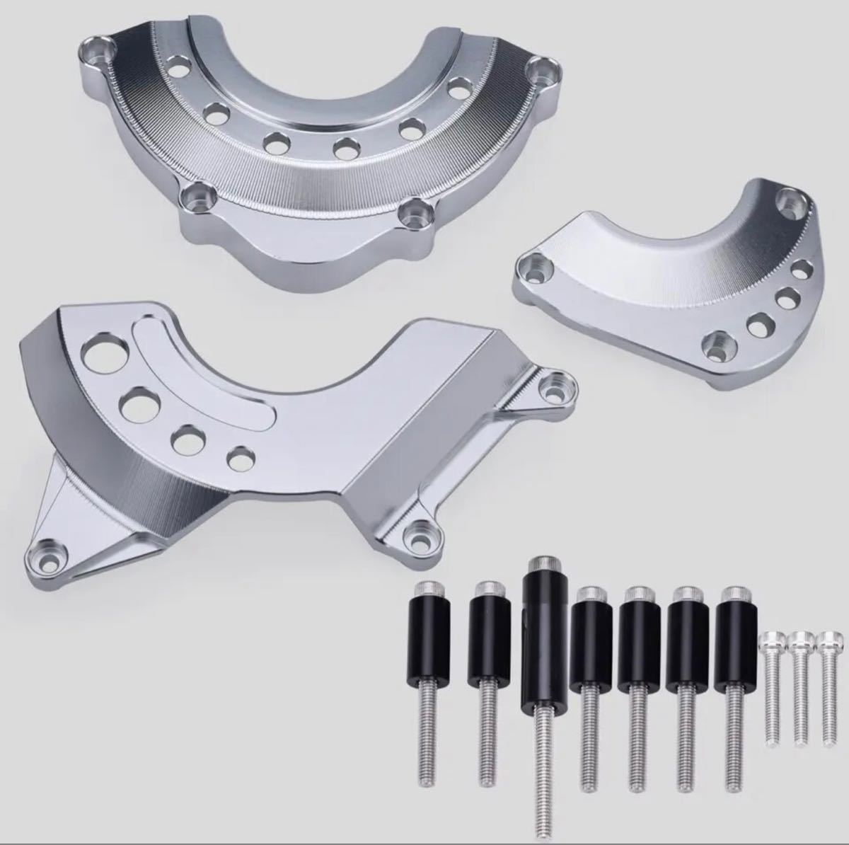 Z900RS エンジンガード エンジンカバー スライダー アルミ シルバー