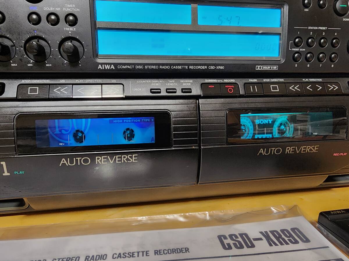 Yahoo!オークション - 【美品 】AIWA CSD-XR90改 Bluetoothオーディオ