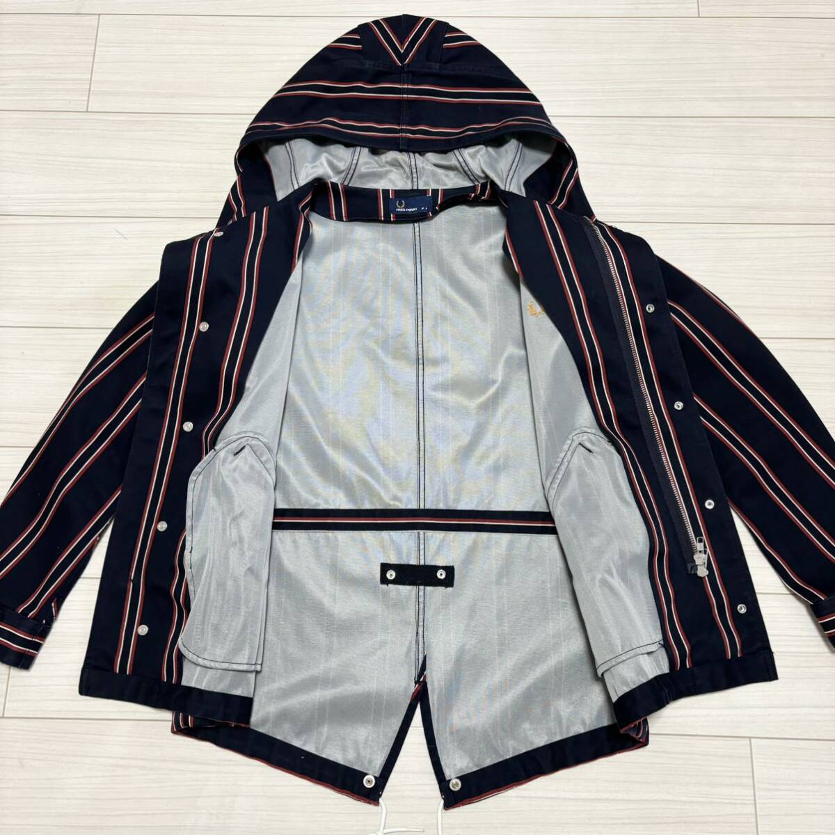 フミヤ着 フレッドペリー レジメンタルストライプ ショート モッズ