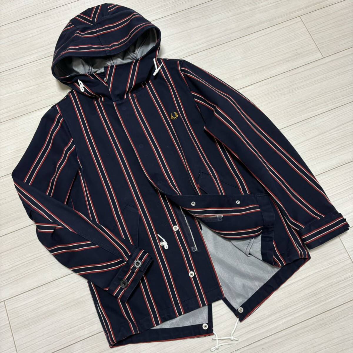 フミヤ着 フレッドペリー レジメンタルストライプ ショート モッズ