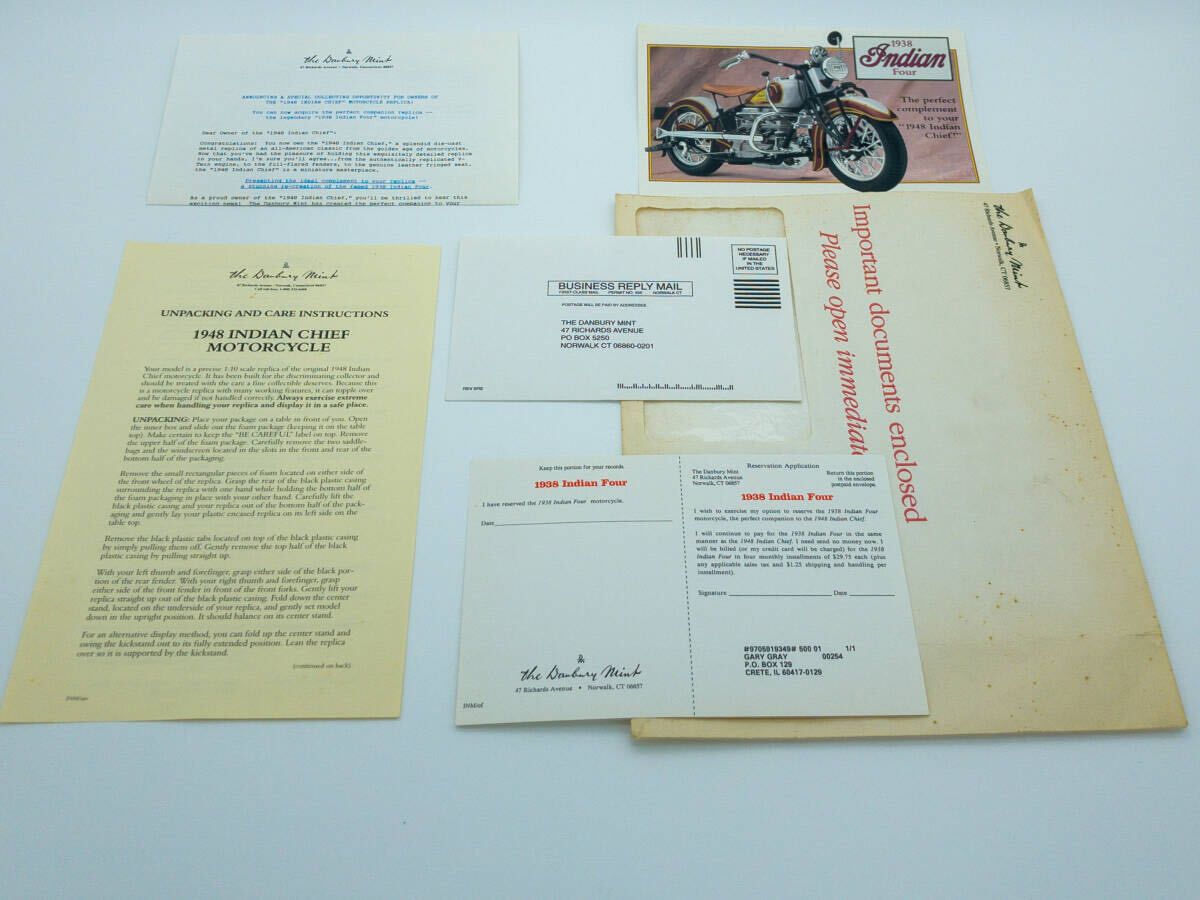 絶版 激レア 元箱付 ダンバリーミント 1948 1/10 青/黒 インディアン