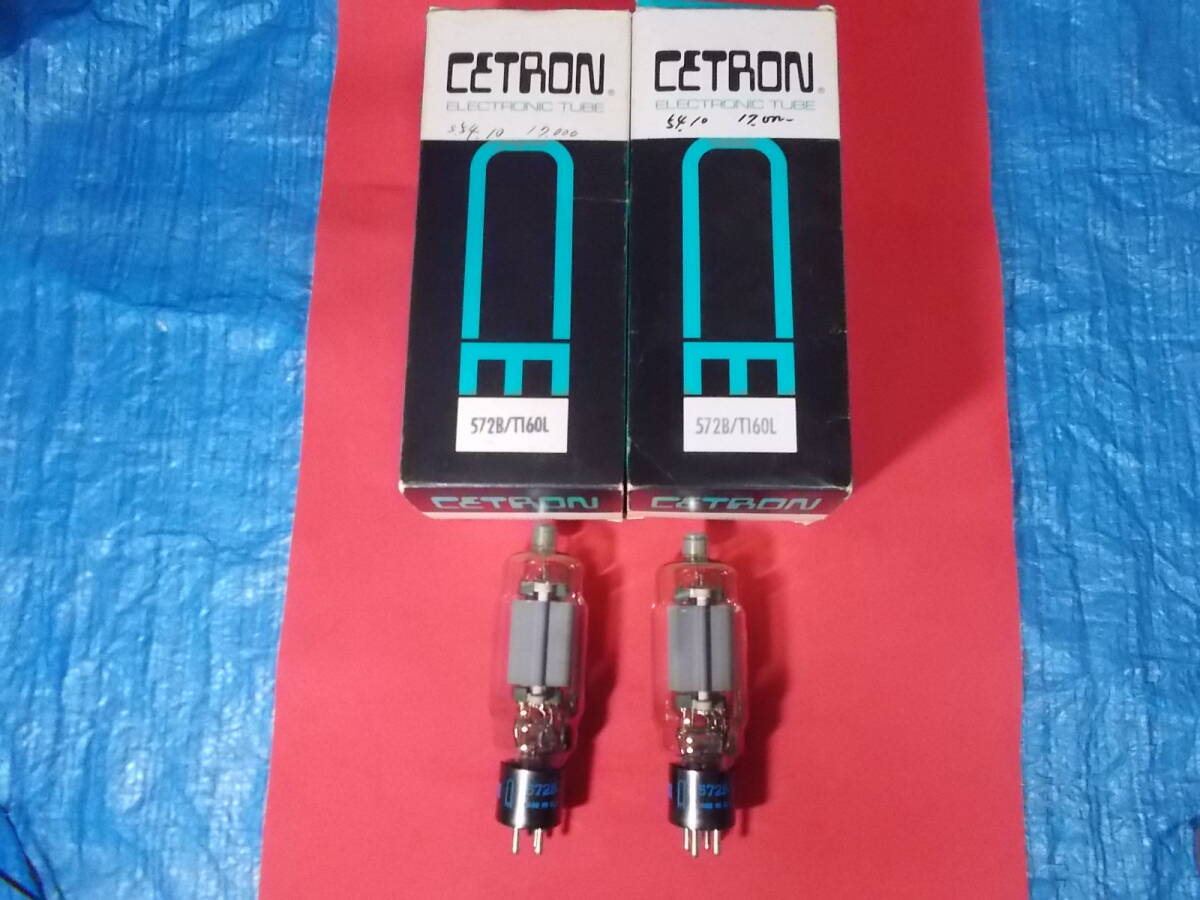 Yahoo!オークション - CETRON 572B/T160L 送信管 真空管 2本 元箱付き