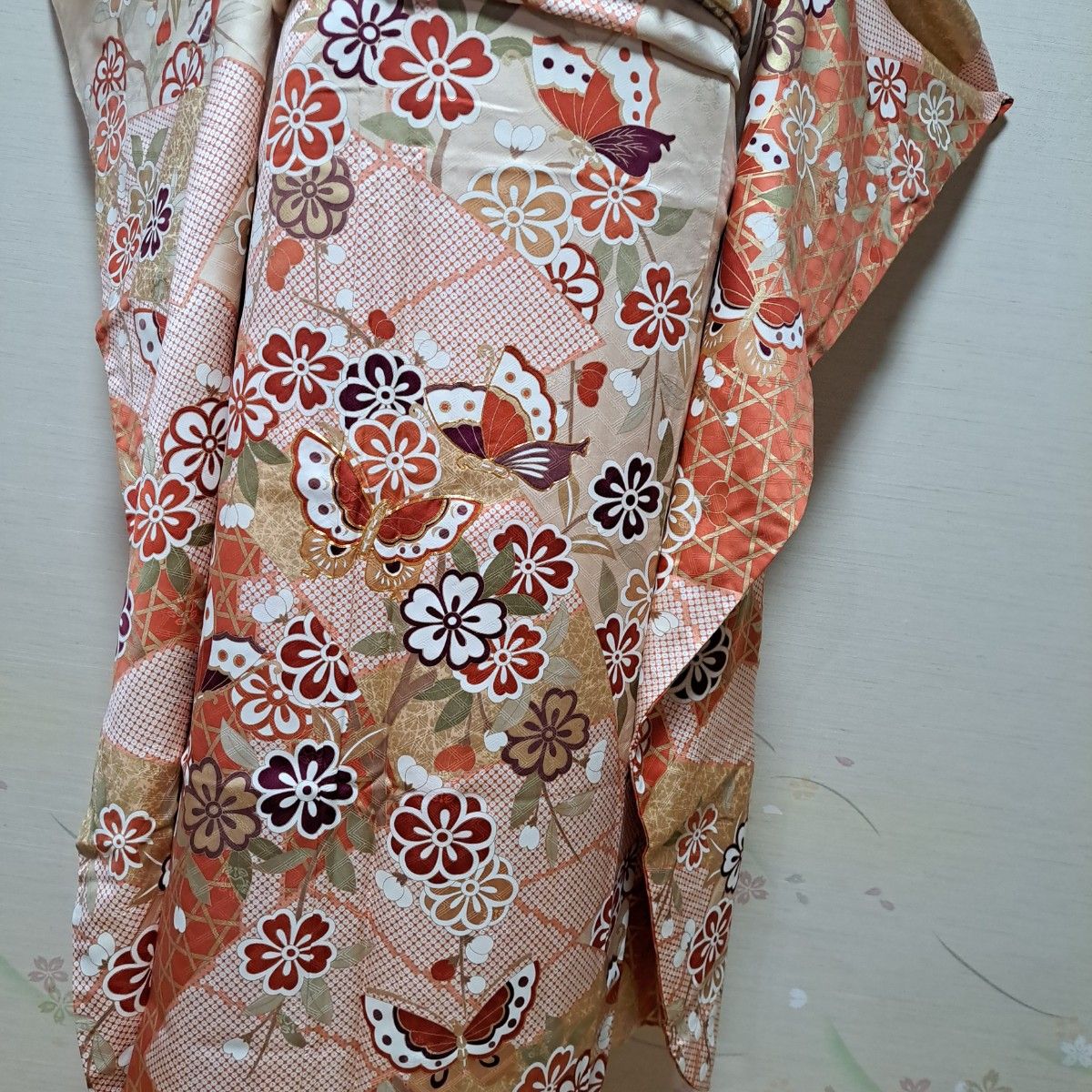 正絹 振袖 十日町老舗ブランド 吾妻徳穂 金駒刺繍 吉澤友禅 金彩5点