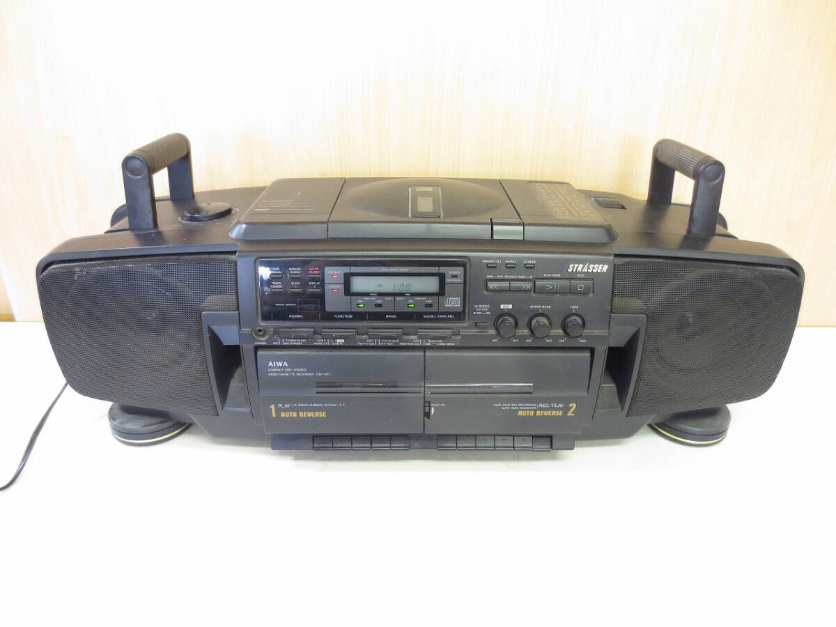 Yahoo!オークション - H454 ラジカセ AIWA CSD-XR7 通電確認済み 昭和