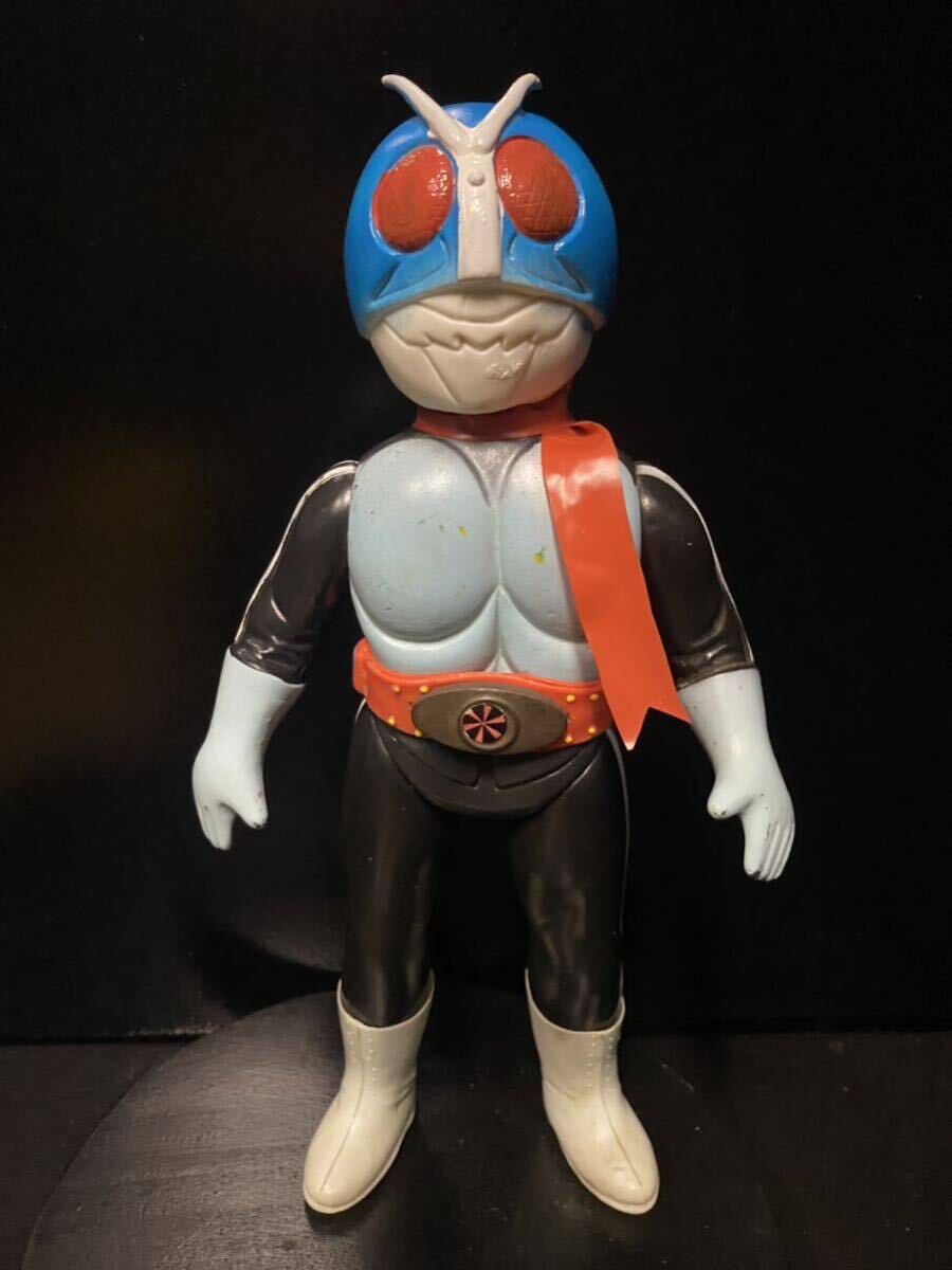 Yahoo!オークション - 仮面ライダー ソフビ 旧バンダイ 面取れ スタン