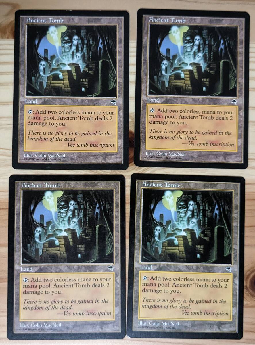 MTG マジック 英語 古えの墳墓 4枚 テンペスト MTG Ancient Tomb/古の