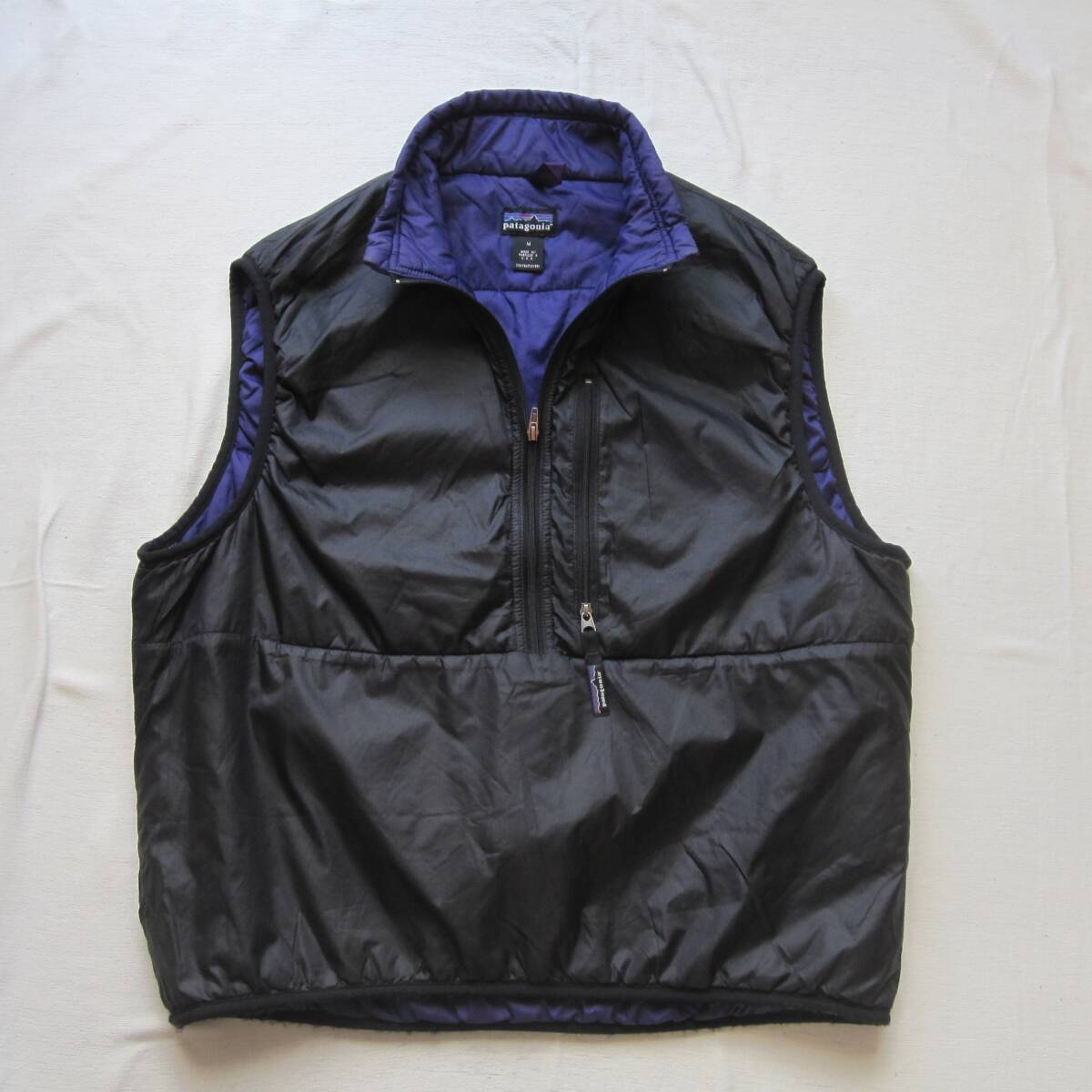 パタゴニア パフボール ベスト （M）黒×紫 / 1998 年 / patagonia