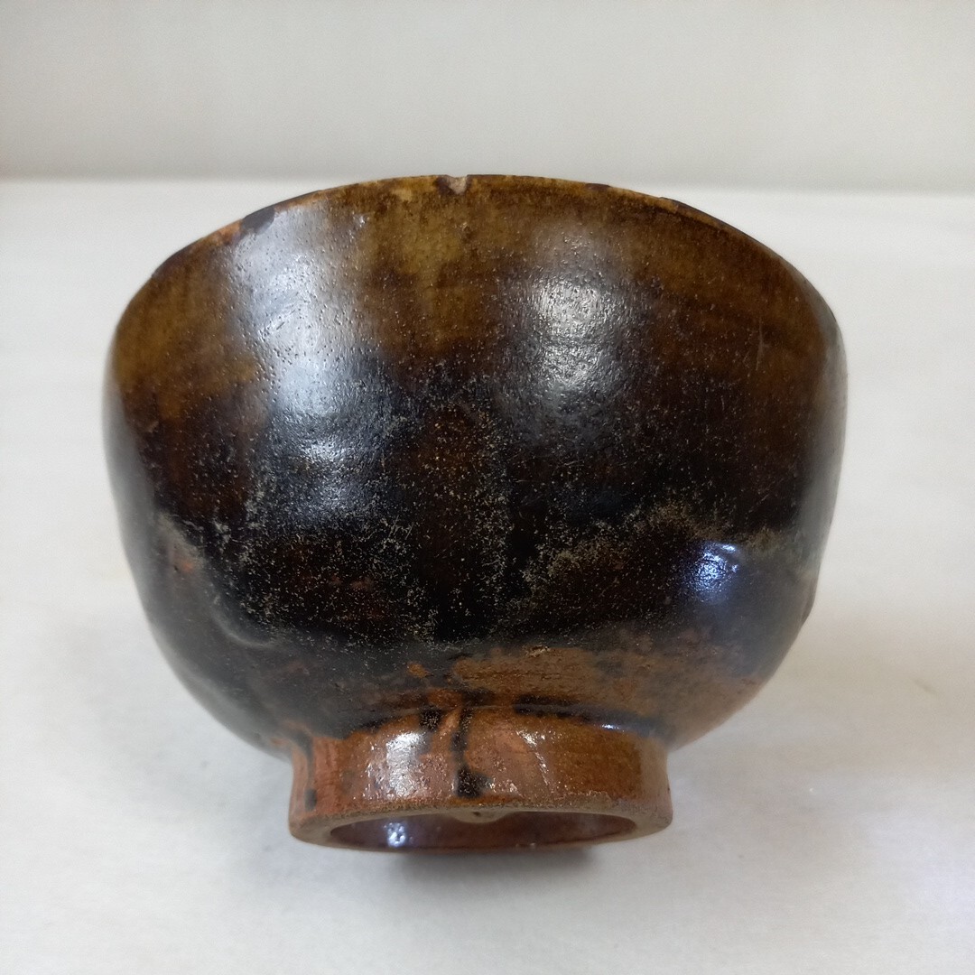 Yahoo!オークション - 古唐津茶碗 飴釉 江戸前期