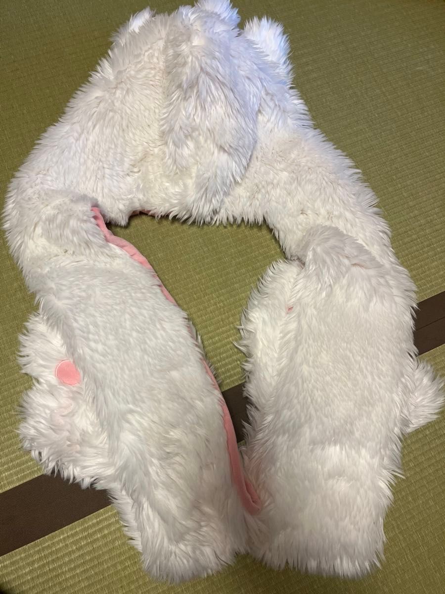 ディズニー マリーちゃん マフラーキャップ 被り物 手袋付き ファン