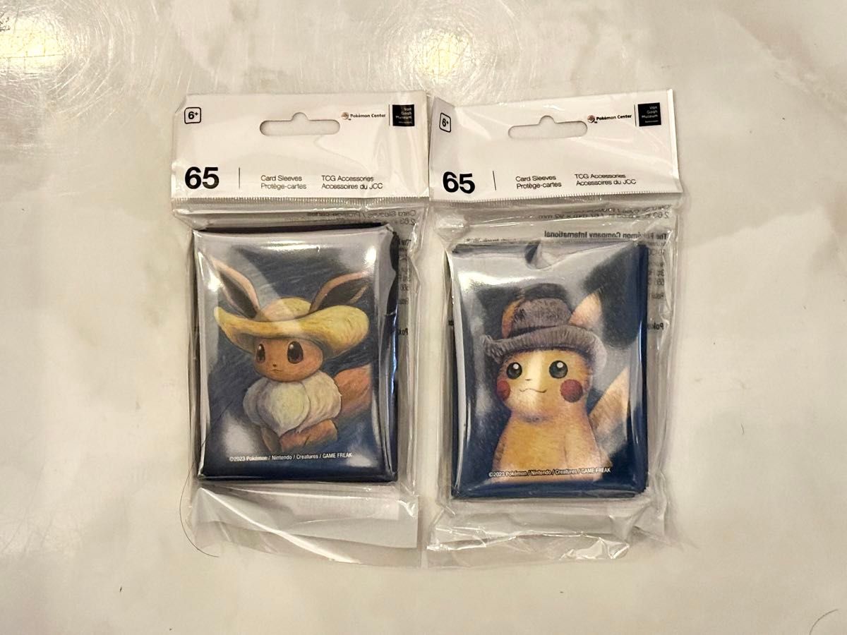 海外限定】ポケモン ゴッホピカチュウ ゴッホイーブイ カードスリーブ