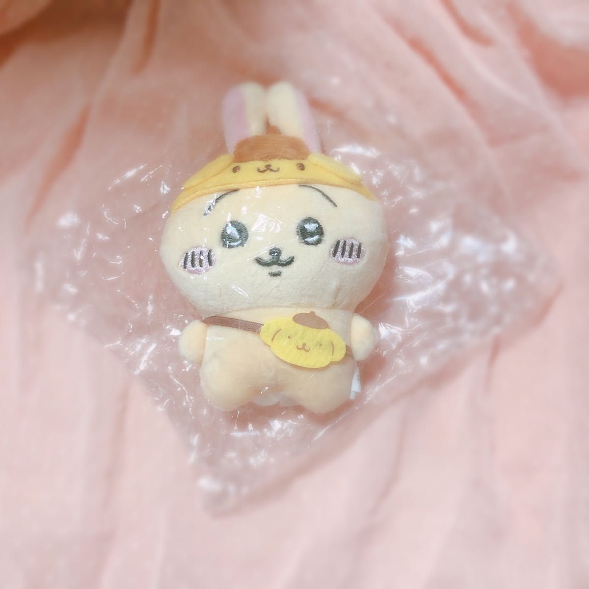ちいかわ サンリオコラボ ポムポムプリン うさぎ マスコット 美品