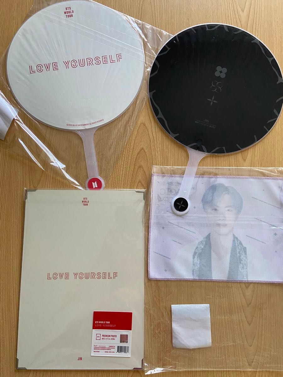 BTS プレミアムフォト うちわ フラッグ ジン JIN｜Yahoo!フリマ（旧