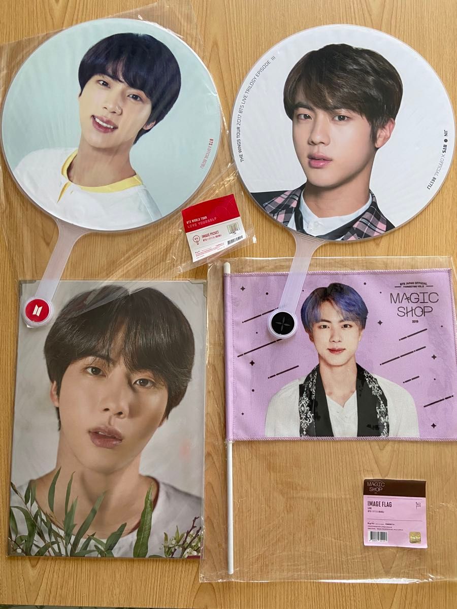 BTS プレミアムフォト うちわ フラッグ ジン JIN｜Yahoo!フリマ（旧