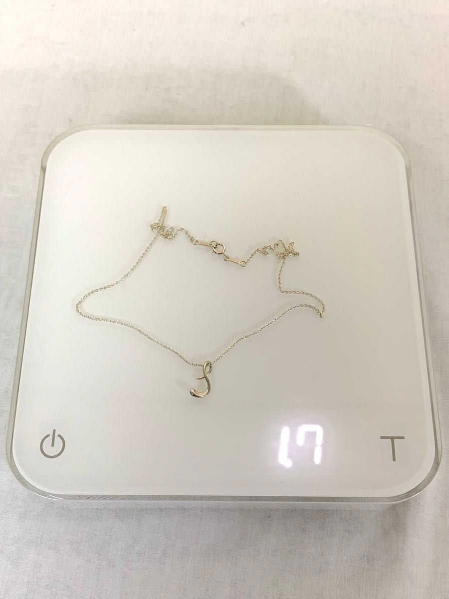 Tiffany】アルファベット ネックレス ペンダント イニシャルS シルバー