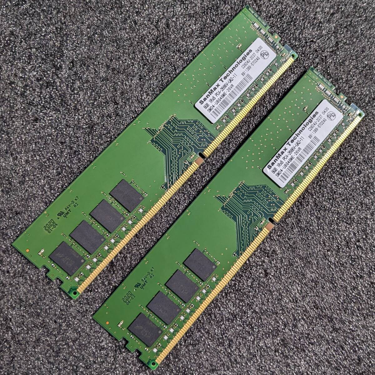 DDR4メモリ 16GB(8GB2枚組) SanMax(サンマックス) SMD4-U8G48ME-26VR