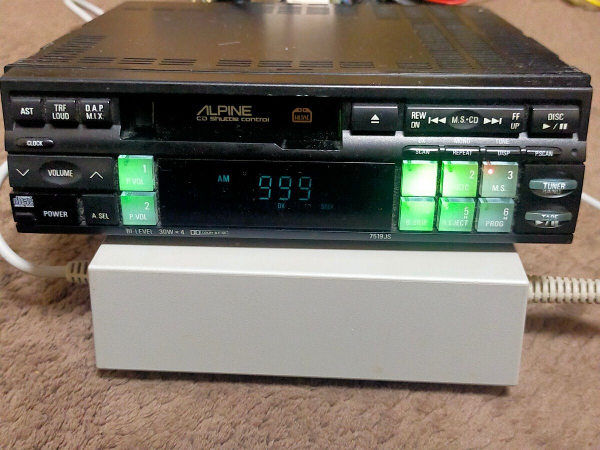 Yahoo!オークション - 中古品 カセットデッキ アルパイン 7519JS カー