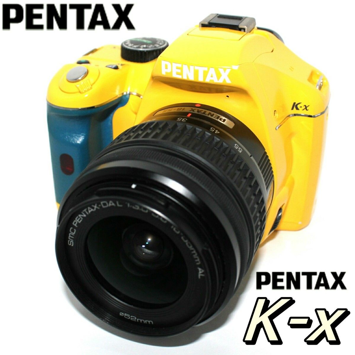 PENTAX K-x デジタル 一眼レフ カメラ iphone転送セット イエロー 完動