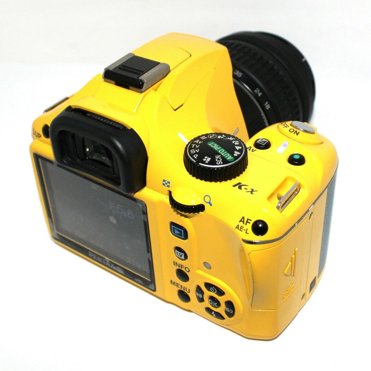 PENTAX K-x デジタル 一眼レフ カメラ iphone転送セット イエロー 完動