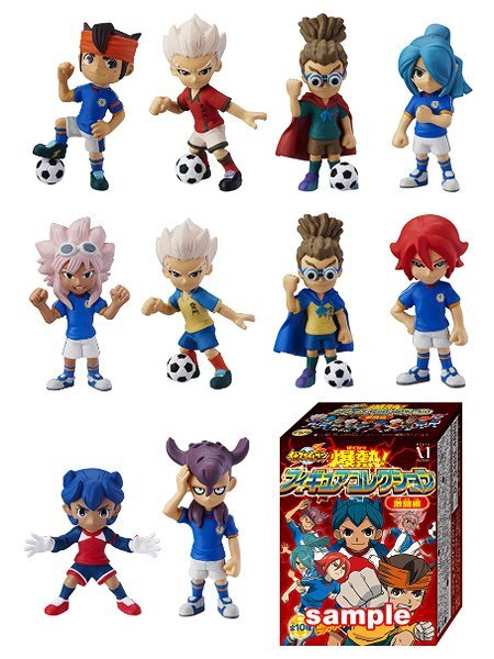 即決x送無 イナズマイレブン 爆熱 フィギュアコレクション 激闘編 全10