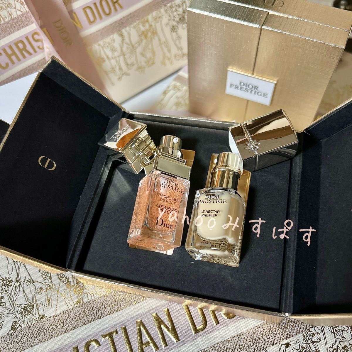 2組〉DIORPRESTIGE ミニチュアギフトBOX 2製品サンプル ルネクター