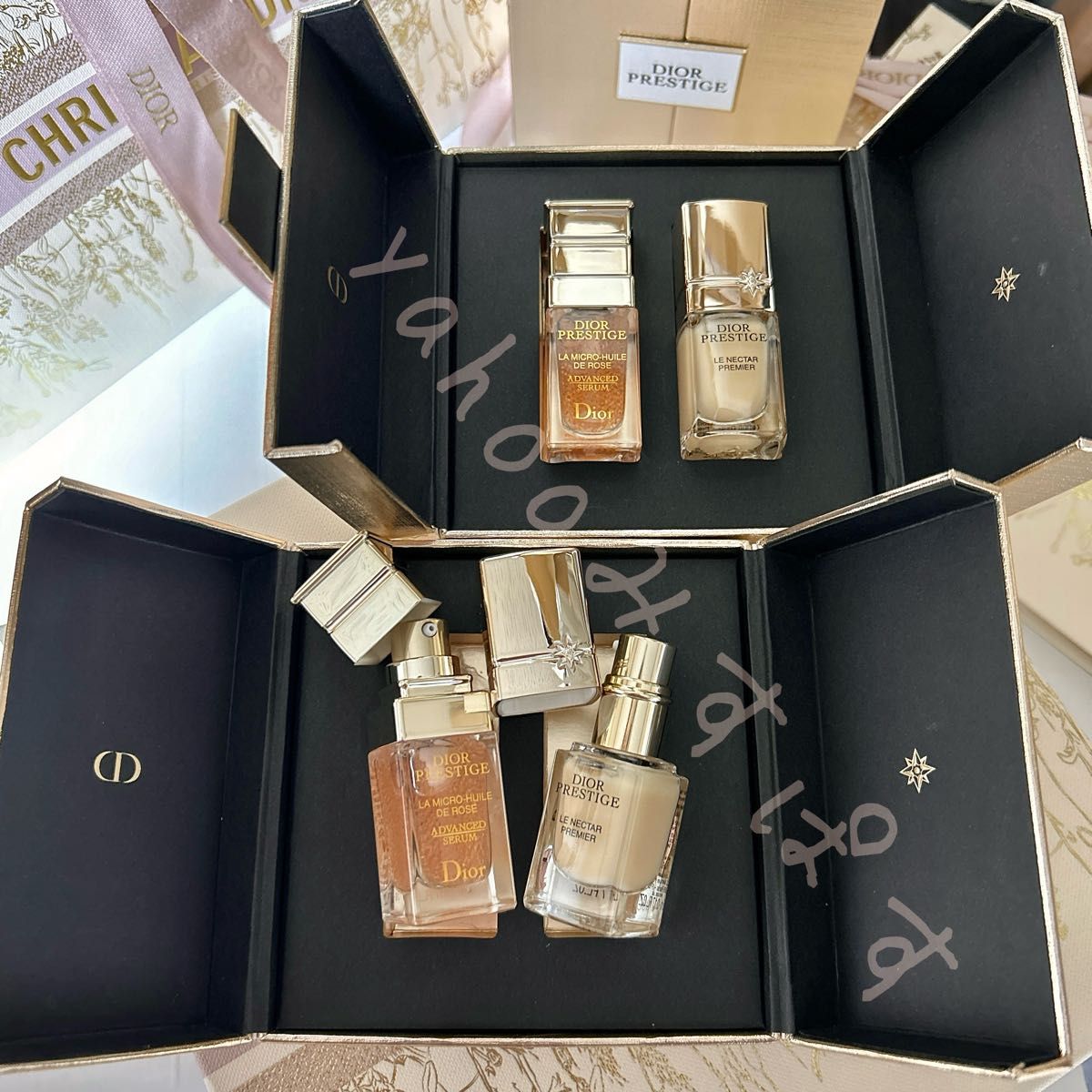 2組〉DIORPRESTIGE ミニチュアギフトBOX 2製品サンプル ルネクター
