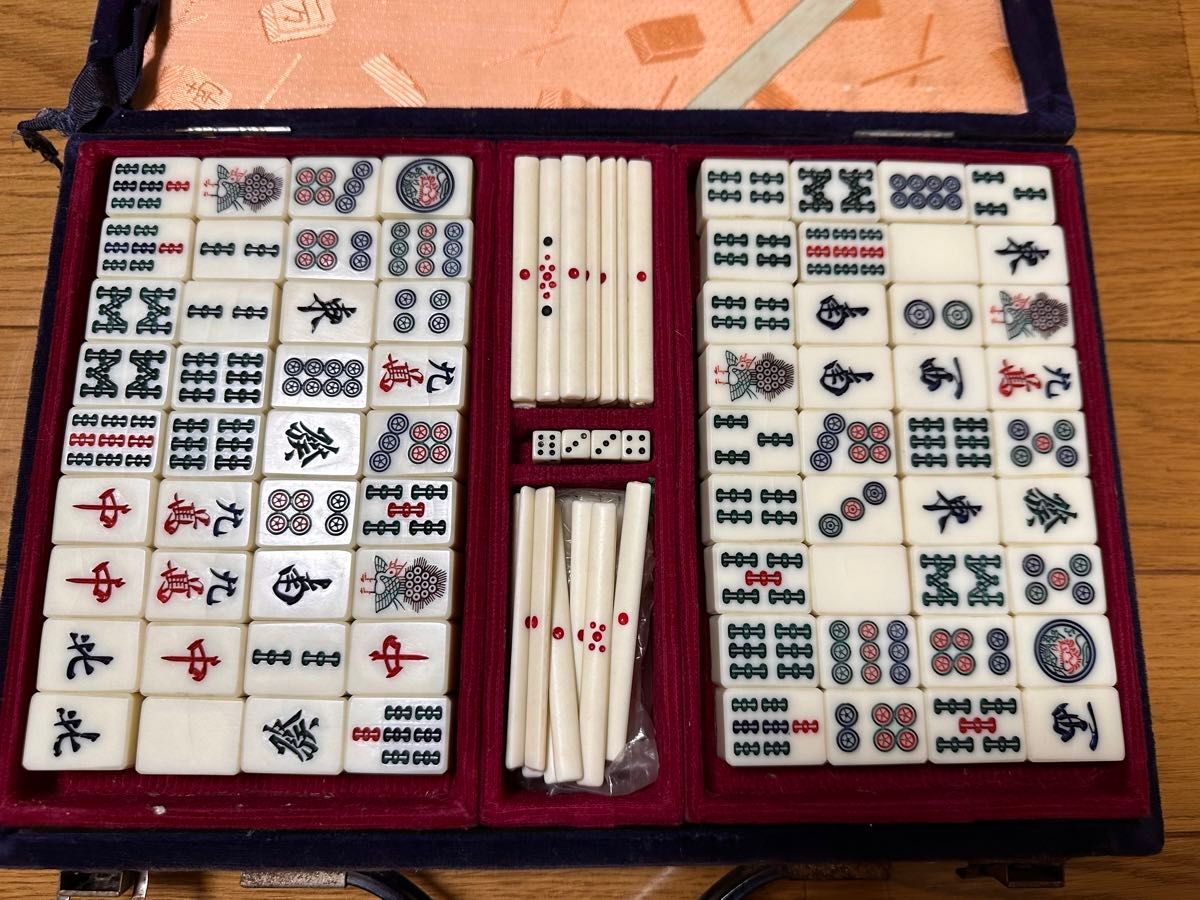 竹麻雀牌 麻雀牌 麻雀 レトロ 麻雀パイ 昭和レトロ 竹牌｜Yahoo!フリマ