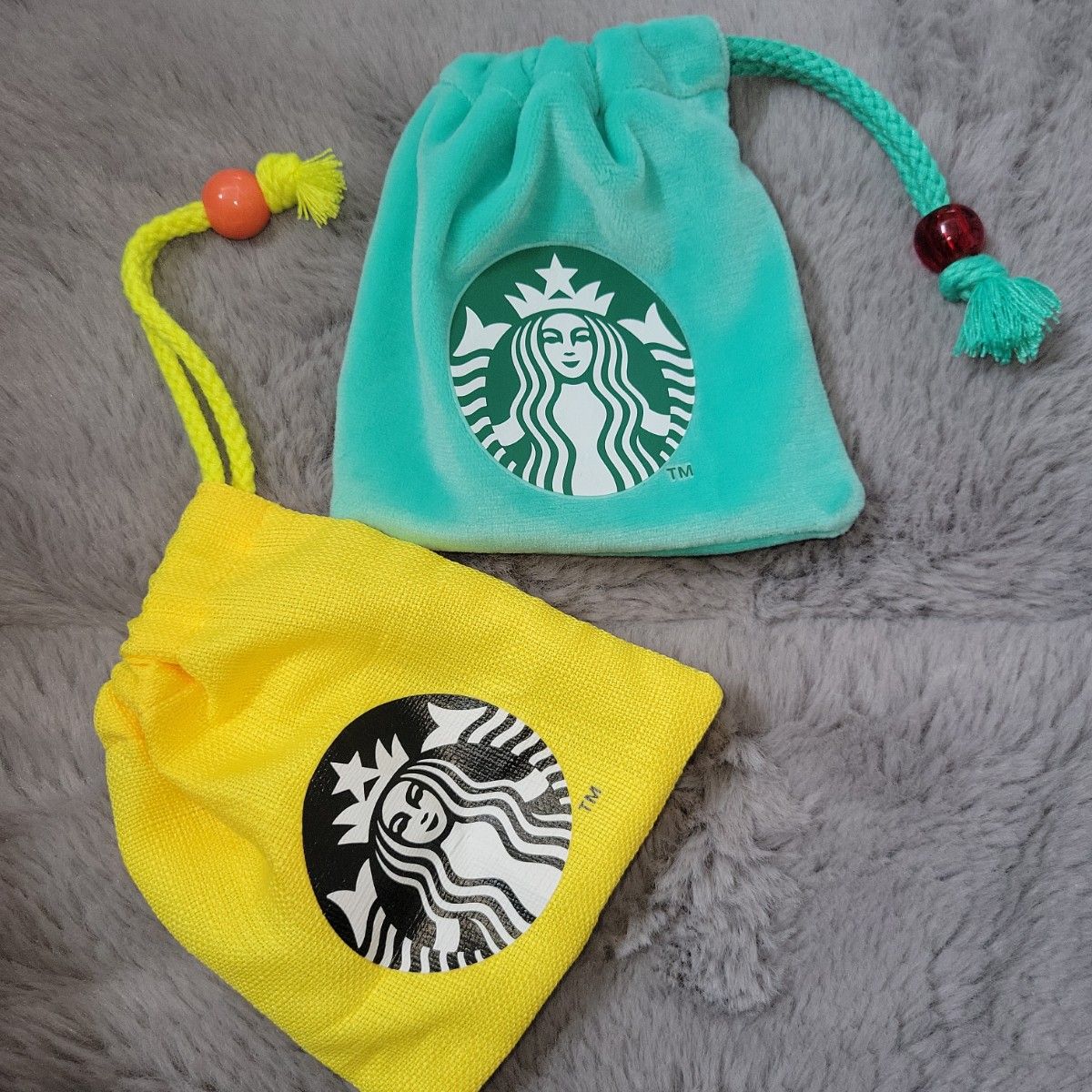 未使用品 STARBUCKS スターバックス 陶器 2段 キャニスター 小物入れ