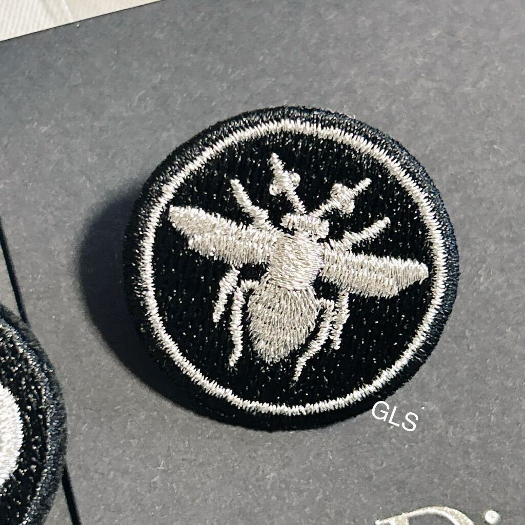 激レア 未使用本物 DIOR HOMME ピンバッジ 2つセット ブラック