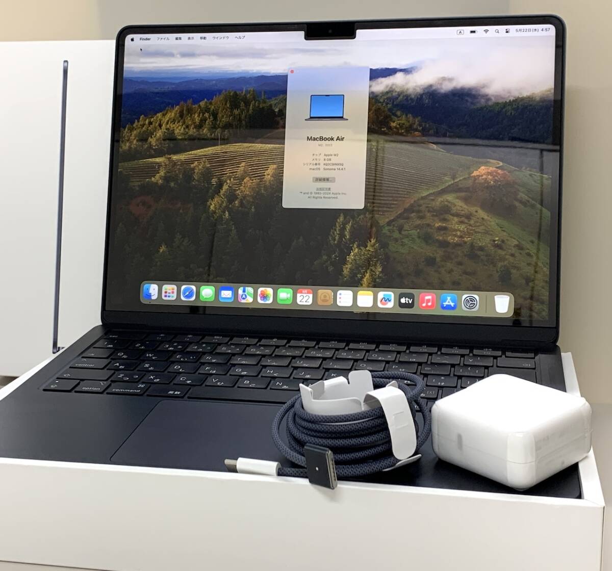 極美品・17回充電 Apple MacBook Air 13インチ 最大容量100% 保証あり