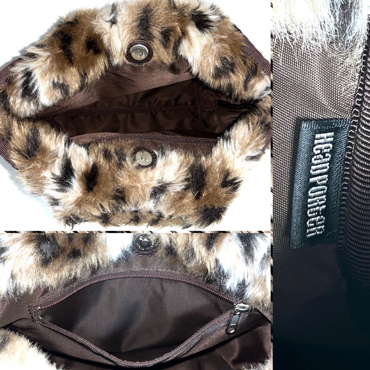 HEAD PORTER ヘッド ポーター 吉田カバン レオパード ファー