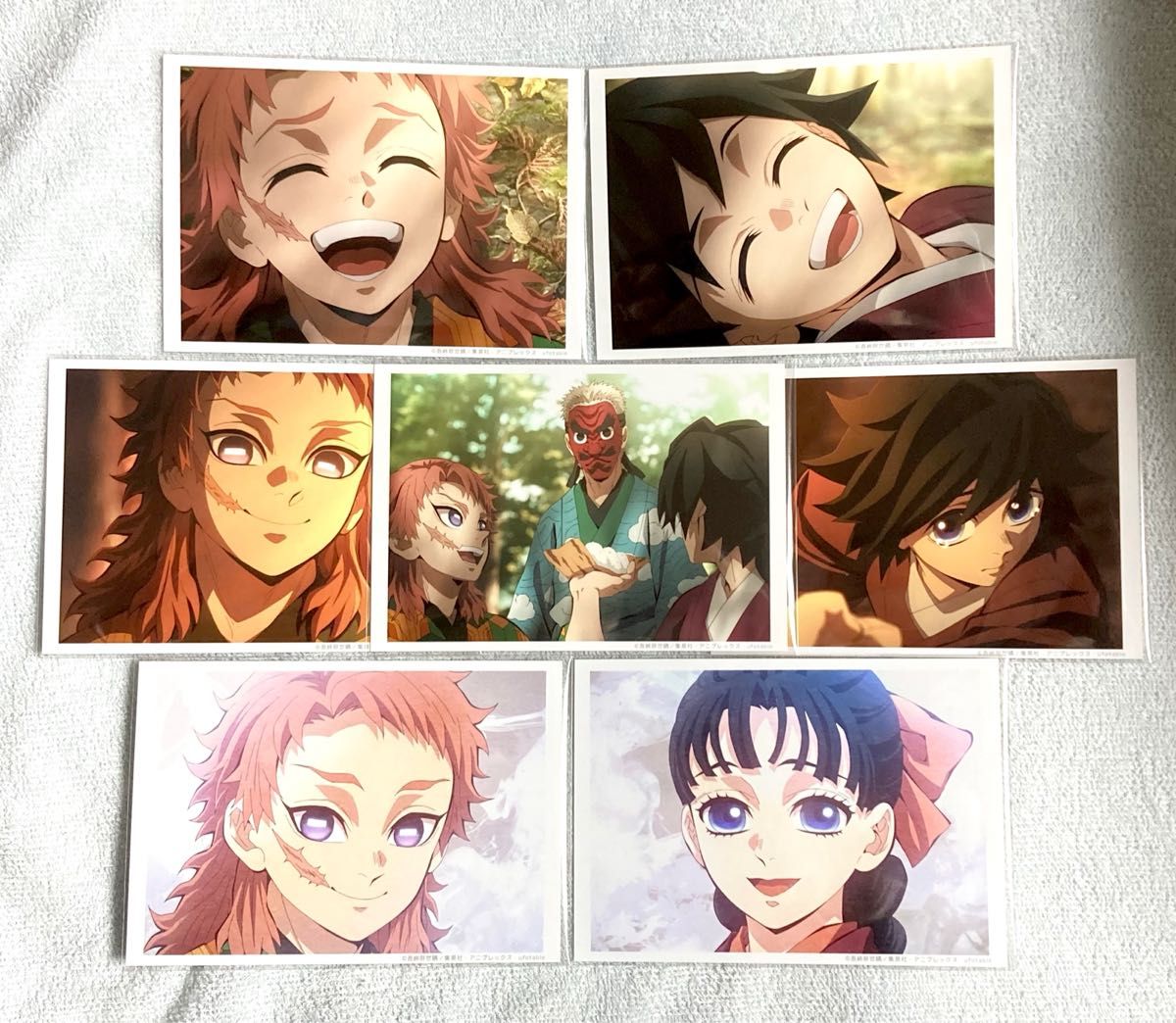 鬼滅の刃 柱稽古編 第二話 場面写ランダム ブロマイド くじ 7枚 錆兎