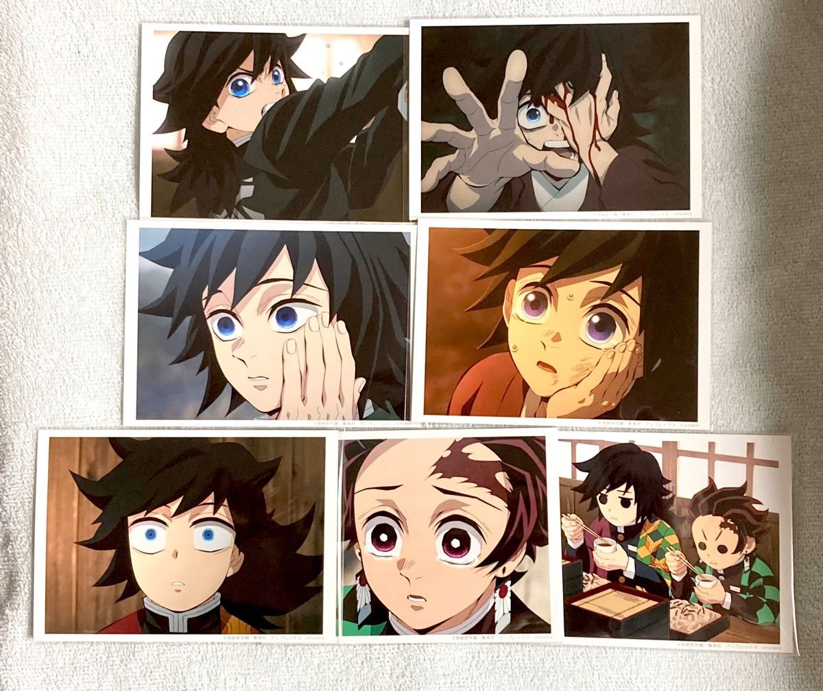 鬼滅の刃 柱稽古編 第二話 場面写ランダム ブロマイド くじ 7枚 冨岡