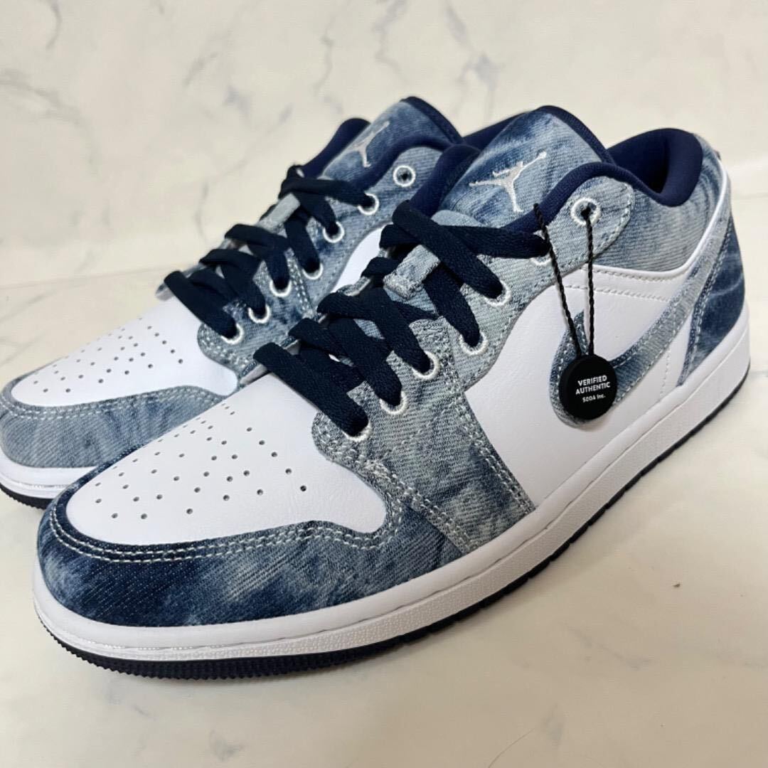 送料無料【新品 海外限定】27 5cm Nike Air Jordan 1 Low Washed Denim