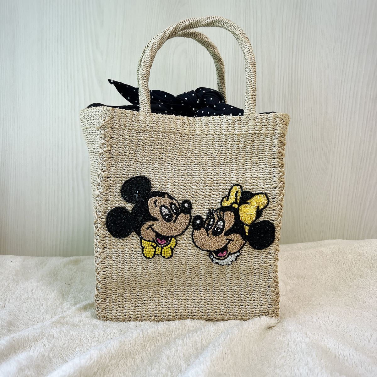 限定品】BEAMS BOY Disneyミッキーミニー45th別注かごバッグ