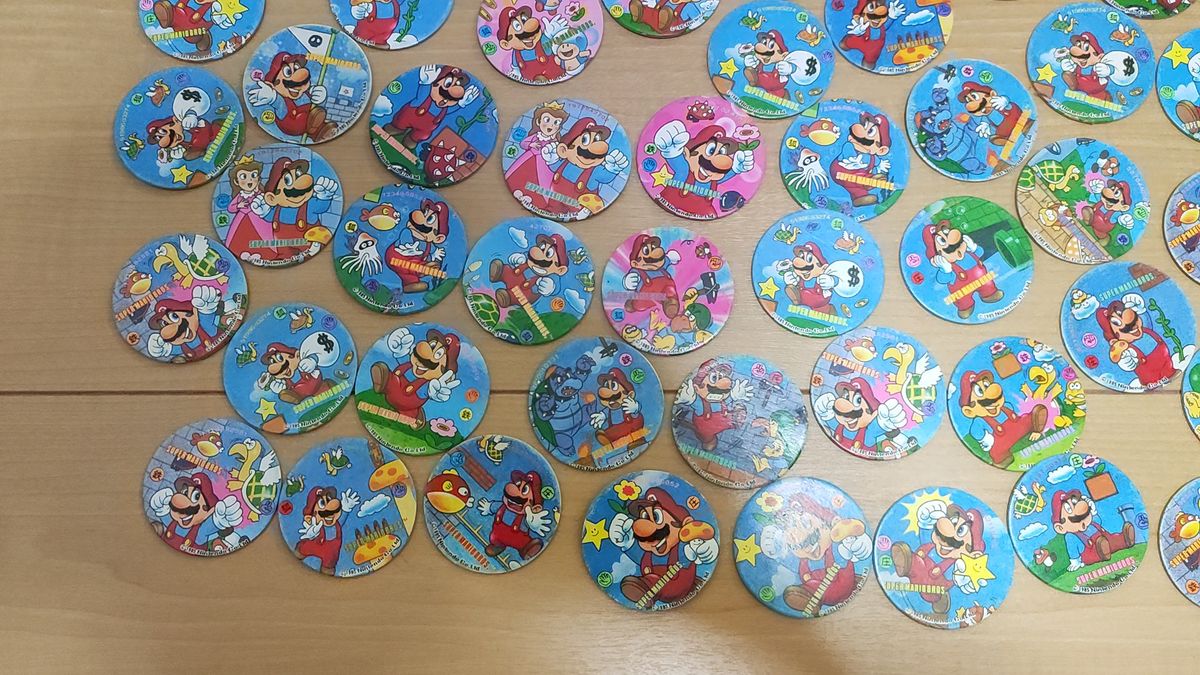スーパーマリオ メンコ 93枚 当時物 面子 めんこ 昭和レトロ スーパー