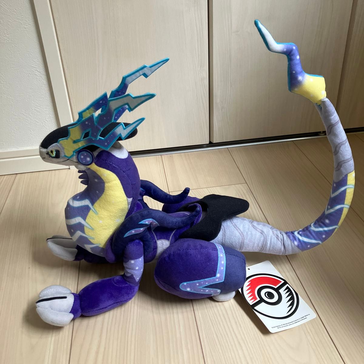 紙タグ付き ポケモン ミライドン ぬいぐるみ ポケセン ポケモン