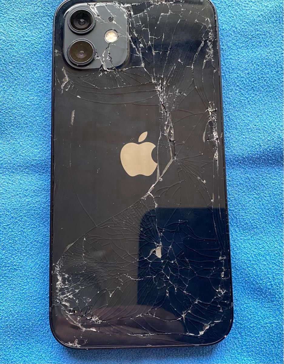 iPhone 12ブラック 背面ひび割れあり Apple iPhone 12 128GB ブラック