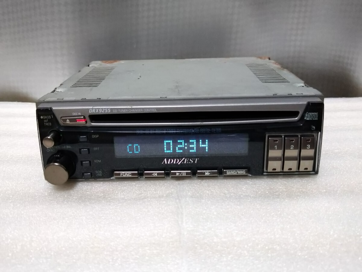 送料無料 アゼスト DRX9255 1DIN CDデッキ 当時物 アンプレス ADDZEST