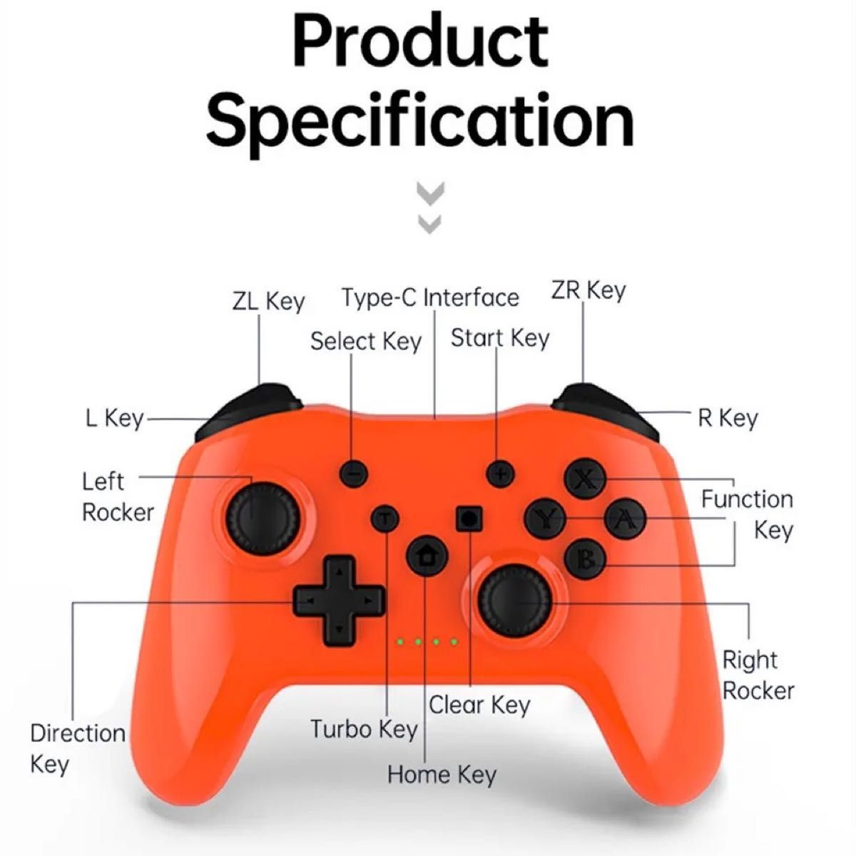 新品 ニンテンドー Switch プロコン コントローラー オレンジ｜Yahoo