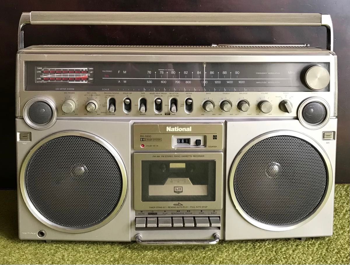 ナショナル National FM-AMステレオ・ラジカセ「RX-5500」1979年