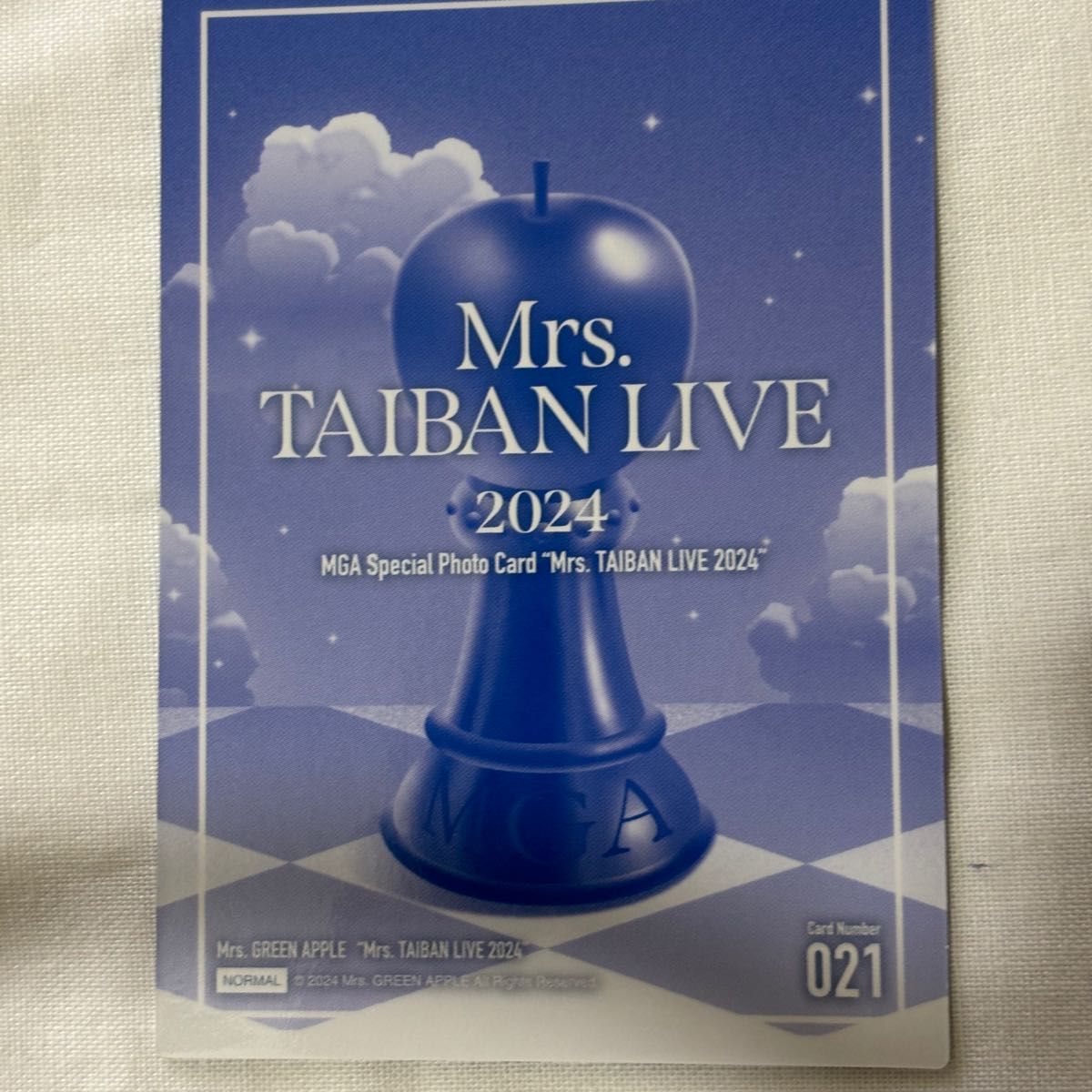 Mrs TAIBAN LIVE2024 フォトカード 大森元貴 No 21 ミセスグリーン