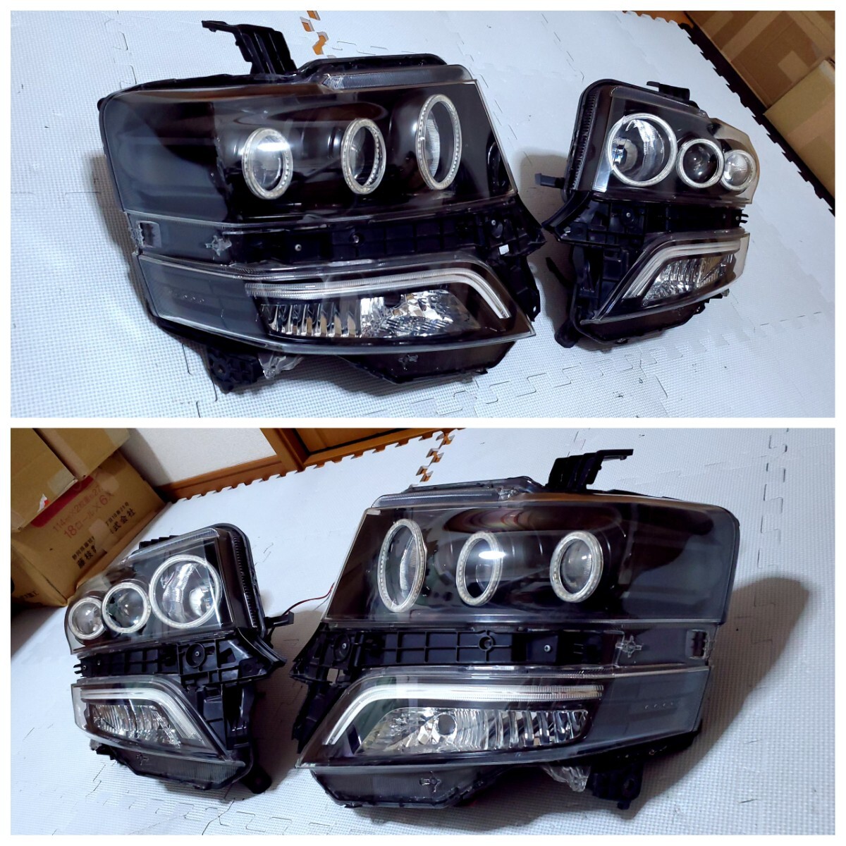 送料無料 JF1 N-BOX カスタム ワンオフ加工 純正HIDヘッドライト 左右