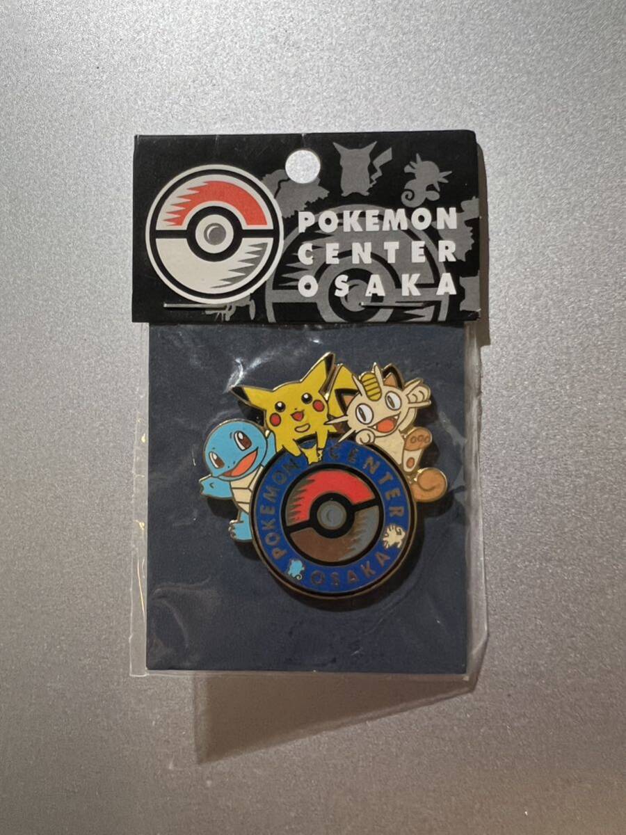 新品未開封 ポケモンセンター オーサカ 1998 ニャース ピンバッジ ロゴ