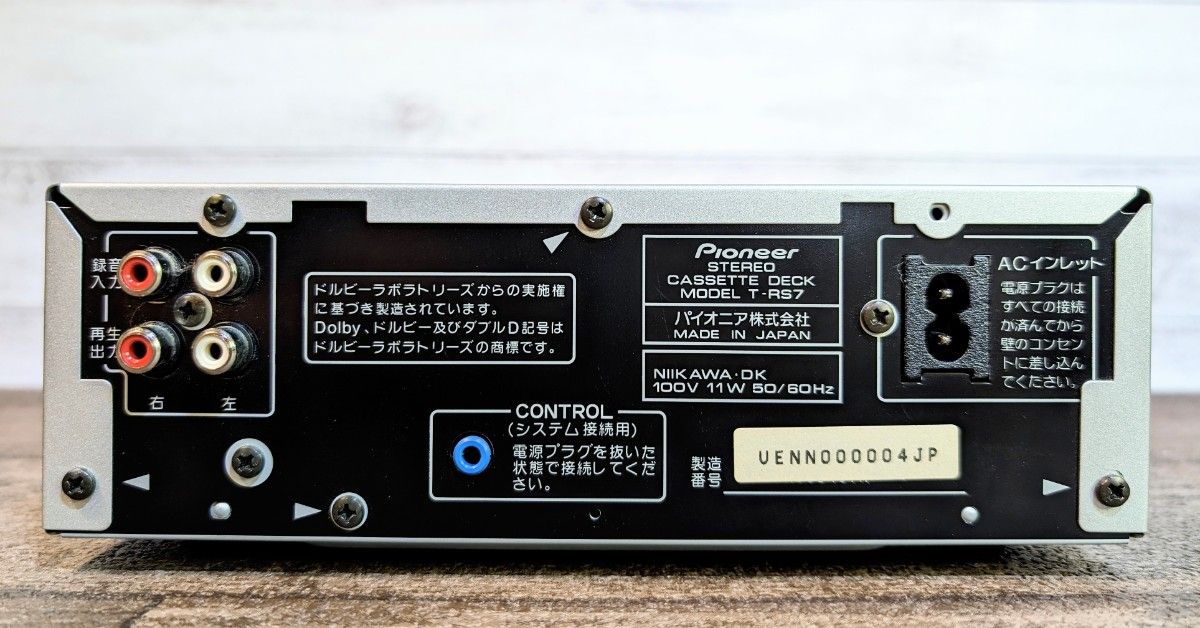 美品】Pioneer ステレオカセットデッキ T-RS7｜Yahoo!フリマ（旧PayPay